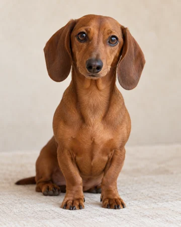 Imagen de referencia de un perro marrón, creada con IA
